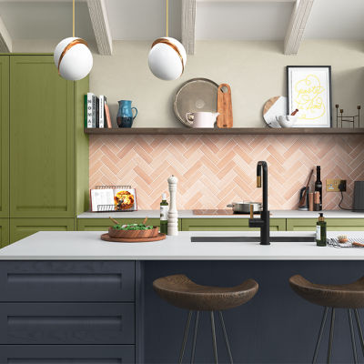 Rigid 18mm kitchen cabinets for Tarleton handleless shaker kitchen